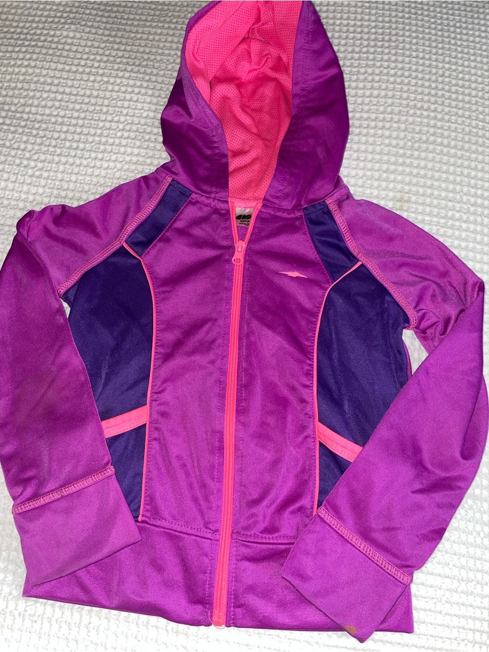 Avia Purple & Pink Hooded Active Jacket Size 6X